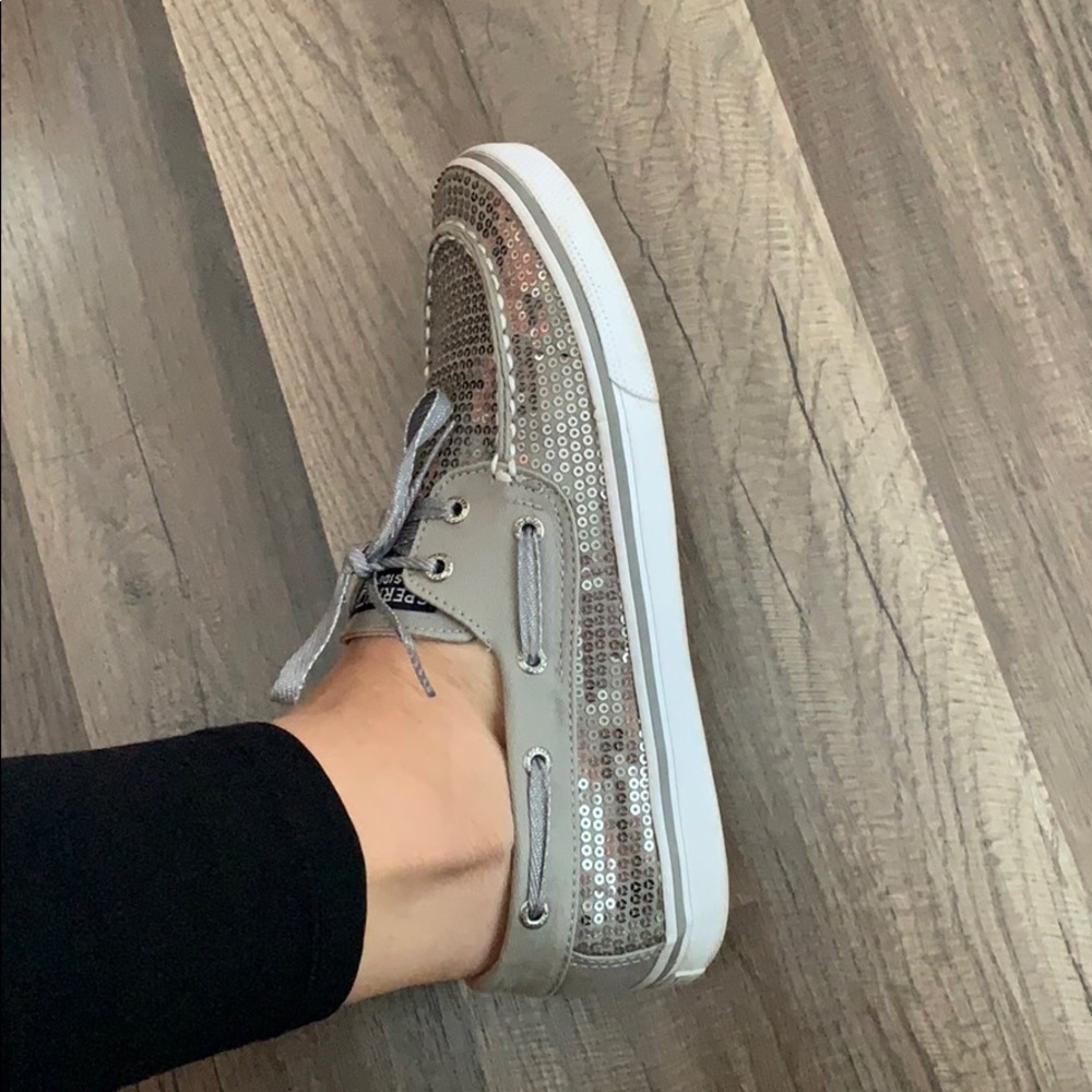 Sperry shoes with sequins very comfy